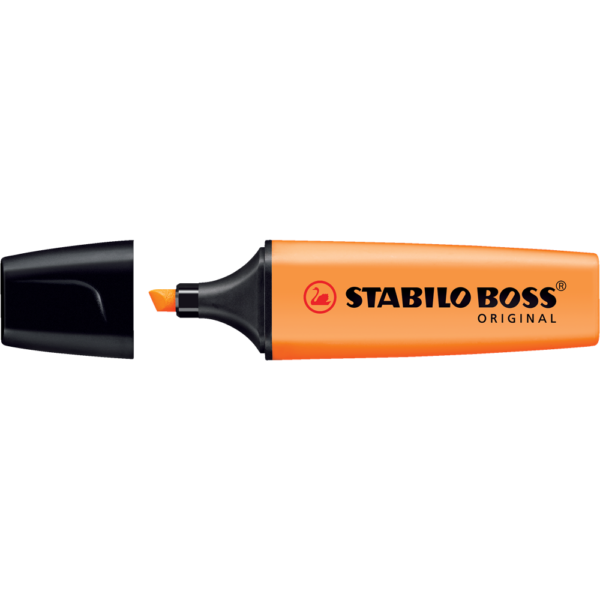 Szovegkiemelo 2 5mm vagott hegyu STABILO Boss original narancs i597069