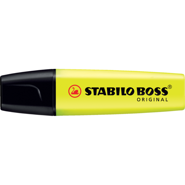 Szovegkiemelo 2 5mm vagott hegyu STABILO Boss original sarga i597006