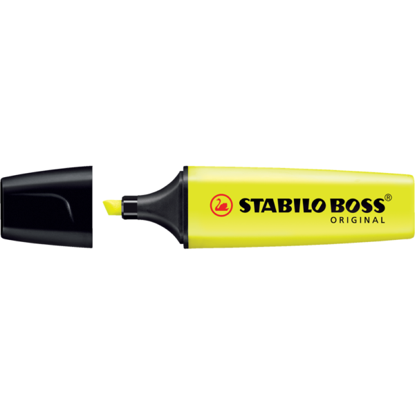 Szovegkiemelo 2 5mm vagott hegyu STABILO Boss original sarga i597015