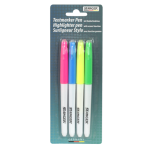 Szövegkiemelő Stanger 4 db-os klt. radírozható