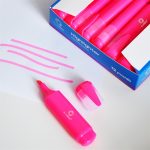 Szövegkiemelő lapos test Bluering® rózsaszín - Image 2