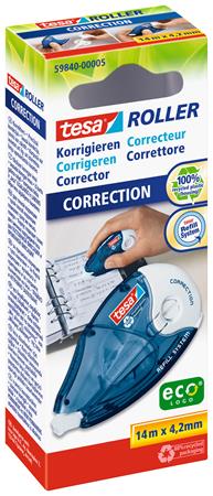 Hibajavító roller, 4,2 mm x 14 m, utántölthető, TESA "ecoLogo®" 1 TESA