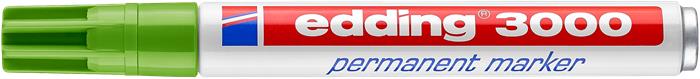 Alkoholos marker, 1,5-3 mm, kúpos, EDDING "3000", világoszöld 1 EDDING