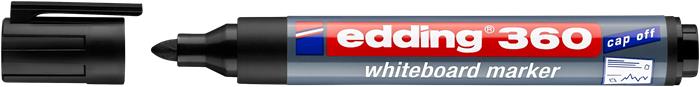 Tábla- és flipchart marker, 1,5-3 mm, kúpos, EDDING "360", fekete 2 Tábla- és flipchart marker, 1,5-3 mm, kúpos, EDDING "360", fekete