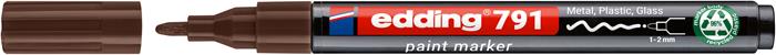 Lakkmarker, 1-2 mm, PCR, EDDING "791", barna 2 Lakkmarker, 1-2 mm, PCR, EDDING "791", barna