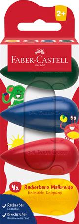 Zsírkréta készlet, FABER-CASTELL "Marok", 4 különböző szín 1 FABER-CASTELL