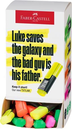 Szövegkiemelő display, mini, FABER-CASTELL "TXTLNR", neon színek 1 FABER-CASTELL