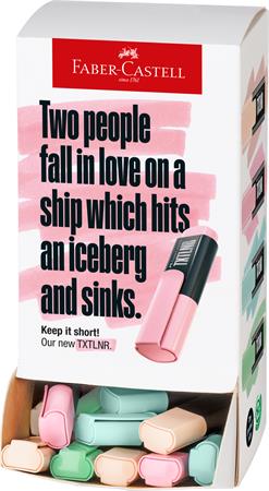 Szövegkiemelő display, mini, FABER-CASTELL "TXTLNR", pasztell színek 1 FABER-CASTELL