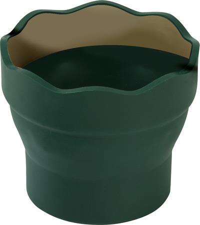 Ecsettál, műanyag, FABER-CASTELL "Click&Go", zöld 1 FABER-CASTELL