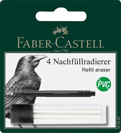 Pótbél precíziós radírstifthez, 4 darabos, FABER-CASTELL 1 FABER-CASTELL