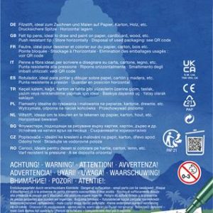 Filctoll készlet, FABER-CASTELL "Dinoszaurusz" 10 különböző szín + 3 metál