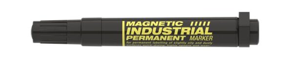 Alkoholos marker, ipari, 1-3 mm, kúpos, mágnessel, ICO "Magnetic industrial permanent 11 XXL", fekete