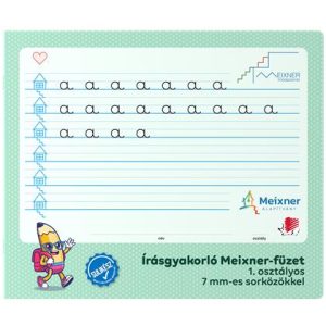 Füzet, tűzött, 235x280 mm, álló, 32 lap, 1. osztály, ICO "Süni Meixner"