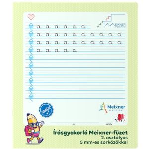 Füzet, tűzött, 280x240 mm, fekvő, 32 lap, 2. osztály, ICO "Süni Meixner"