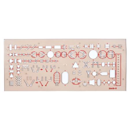Elektronikai sablon, műanyag, KOH-I-NOOR "703071" 3 Egyéb iskolaszerek