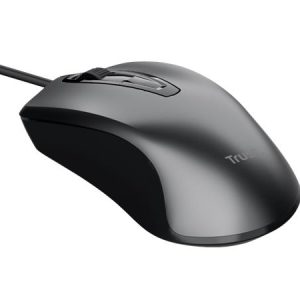 Egér, vezetékes, optikai, USB, TRUST "Carve", fekete