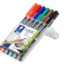 Alkoholos marker készlet, OHP, 0,4 mm, STAEDTLER "Lumocolor® 313 S", 6 különböző szín