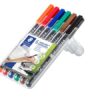 Alkoholos marker készlet, OHP, 1 mm, STAEDTLER "Lumocolor® 317 M", 6 különböző szín