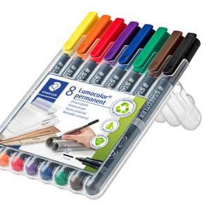 Alkoholos marker készlet, OHP, 1 mm, STAEDTLER "Lumocolor® 317 M", 8 különböző szín