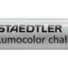 Krétamarker, 2,4 mm, kúpos, STAEDTLER "Lumocolor® 344", fehér