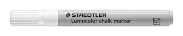 Krétamarker, 2,4 mm, kúpos, STAEDTLER "Lumocolor® 344", fehér