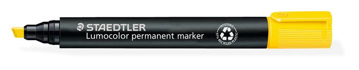 Alkoholos marker, 2-5 mm, vágott, STAEDTLER "Lumocolor® 350", sárga 2 Alkoholos marker, 2-5 mm, vágott, STAEDTLER "Lumocolor® 350", sárga