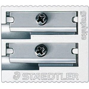 Hegyező, kétlyukú, fém, STAEDTLER "510 20"