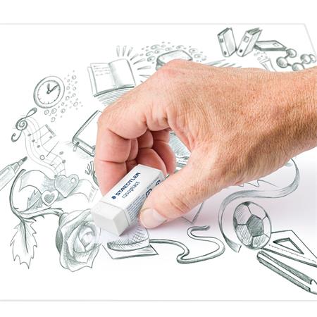 Radír, STAEDTLER "Rasoplast 526 B30" 3 Radírok