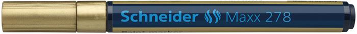 Lakkmarker, 0,8 mm, SCHNEIDER "Maxx 278", arany 3 Lakkmarkerek