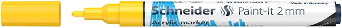 Dekormarker, akril, 2 mm, SCHNEIDER "Paint-It 310", sárga 2 Dekormarker, akril, 2 mm, SCHNEIDER "Paint-It 310", sárga