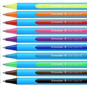 Golyóstoll készlet, 0,7 mm, kupakos, SCHNEIDER "Slider Edge XB", vegyes színek