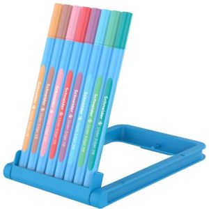 Golyóstoll készlet, 0,7 mm, kupakos, SCHNEIDER "Slider Edge XB Pastel", 8 különböző pasztell szín