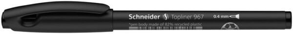 Tűfilc, 0,4 mm, SCHNEIDER "Topliner 967", fekete