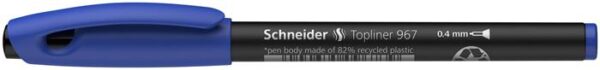 Tűfilc, 0,4 mm, SCHNEIDER "Topliner 967", kék