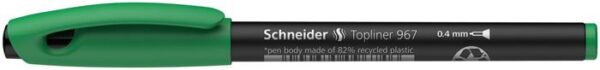 Tűfilc, 0,4 mm, SCHNEIDER "Topliner 967", zöld