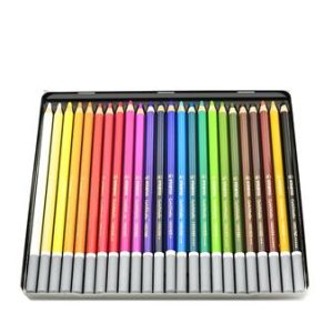 Pasztell ceruza készlet, kerek, fém doboz, STABILO "CarbOthello", 24 különböző szín