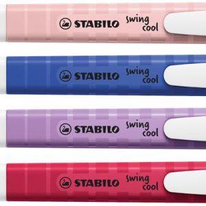 Szövegkiemelő készlet, 1-4 mm, STABILO "Swing Cool NatureCOLORS Wildflowers", 4 különböző szín