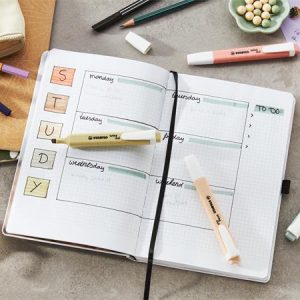 Szövegkiemelő készlet, 1-4 mm, STABILO "Swing cool NatureCOLORS", 6 különböző szín