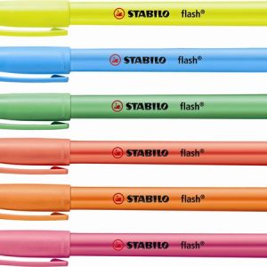 Szövegkiemelő, 1-3,5 mm, STABILO "Flash", sárga