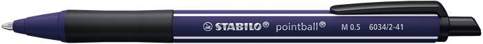 Golyóstoll, 0,5 mm, nyomógombos, ultramarinkék tolltest, STABILO "NatureCOLORS Wildflowers", kék 1 STABILO