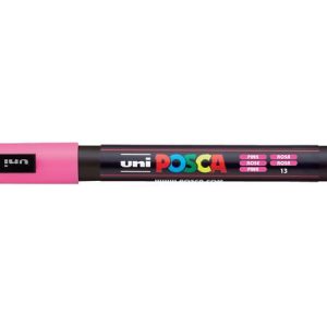 Dekormarker, 0,9-1,3 mm, UNI "Posca PC-3M", rózsaszín