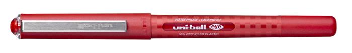 Rollertoll, 0,5 mm, UNI "UB-157DE Eye Eco", piros 1 UNI