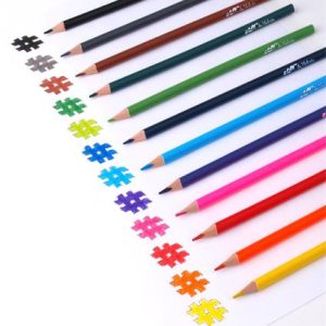 Színes ceruza készlet, háromszögletű, COOL BY VICTORIA, 6 különböző szín