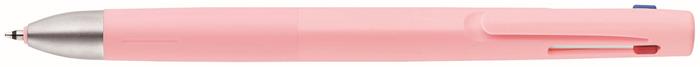 Golyóstoll, 0,24 mm, nyomógombos, háromszínű, ZEBRA "bLen 3C", rózsaszín test 1 ZEBRA