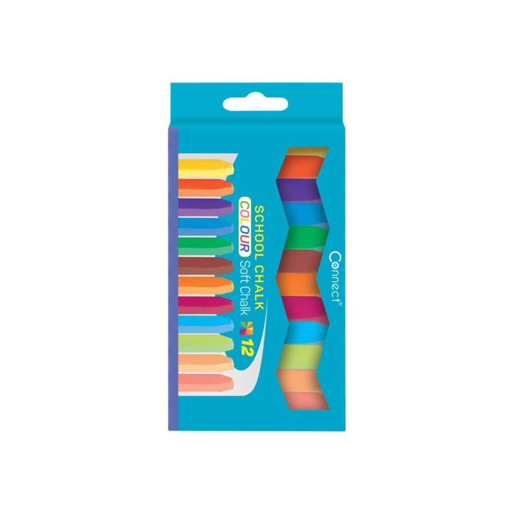 Táblakréta szögletes 12 db/doboz, Connect 12 klf szín 2 Táblakréta szögletes 12 db/doboz, Connect 12 klf szín - Image 2