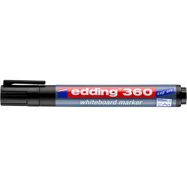 Tablamarker 1 5 3mm kerek EDDING 360 fekete i67318