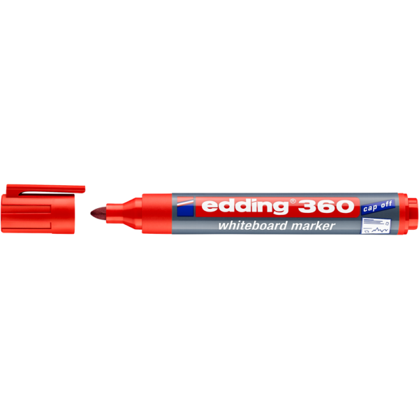 Tablamarker 1 5 3mm kerek EDDING 360 piros i67303