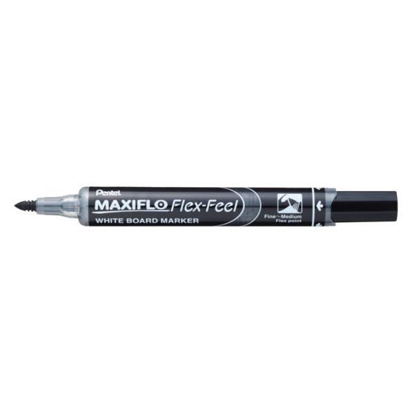 Tablamarker 1 5mm hajlekonyhegyu PENTEL Maxiflo Flex Feel fekete i72665