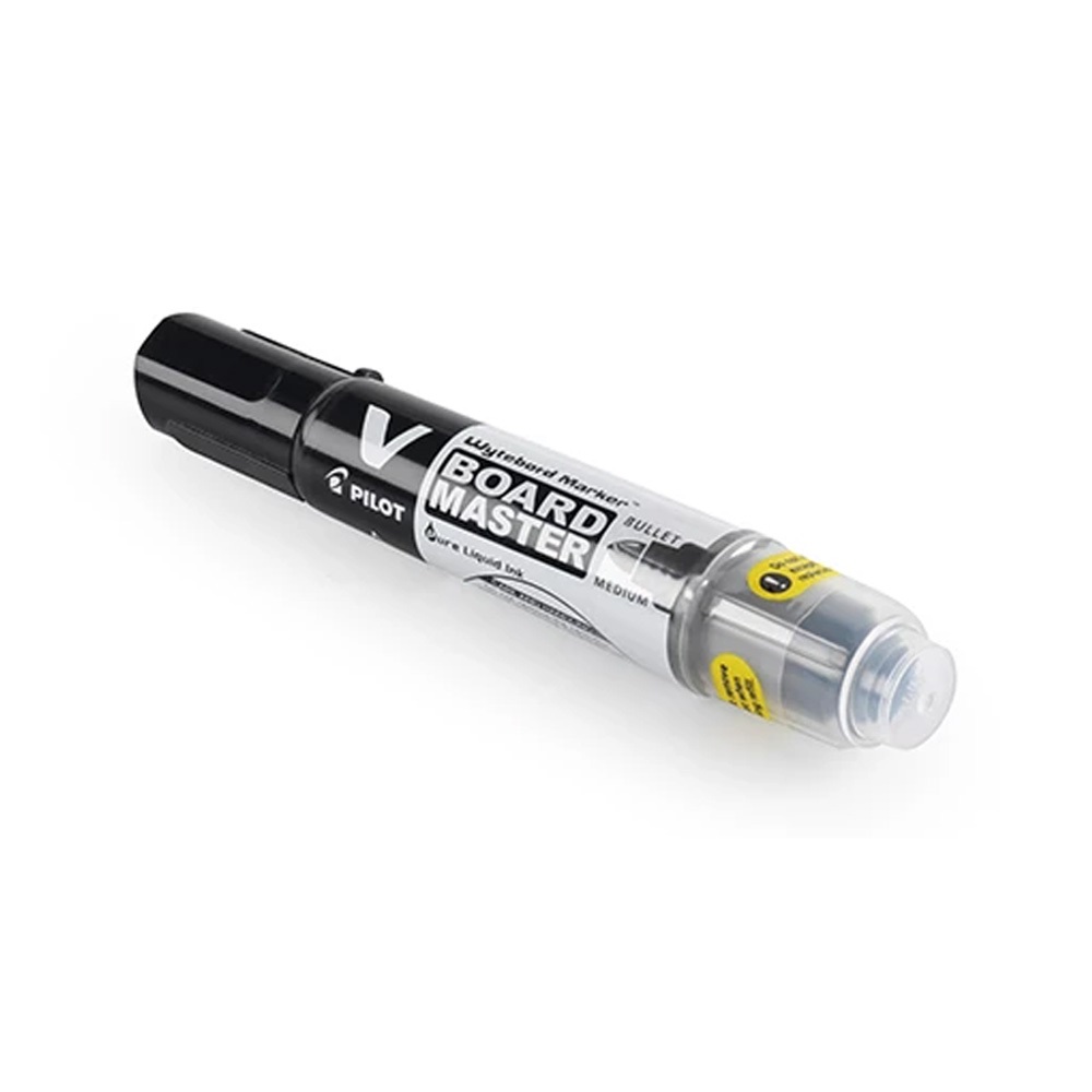 Táblamarker 2,3mm, kerek hegyű, utántölthető medium V-Board Pilot fekete 2 Táblamarker 2,3mm, kerek hegyű, utántölthető medium V-Board Pilot fekete - Image 2