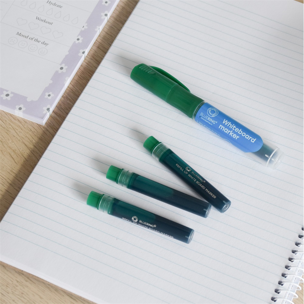 Táblamarker 2,2-5,2mm, vágott hegyű, cserélhető betétes, Bluering zöld 5 Táblamarker 2,2-5,2mm, vágott hegyű, cserélhető betétes, Bluering zöld - Image 5